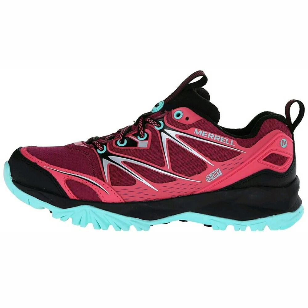 NEW Merrell Pine Bright Red Hiking Shoes - Picture 2 of 8
